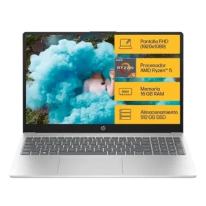 Laptop HP 15-fc0070la con AMD Ryzen 5 7520U, 16 GB de RAM, 512 GB SSD y Windows 11 Home